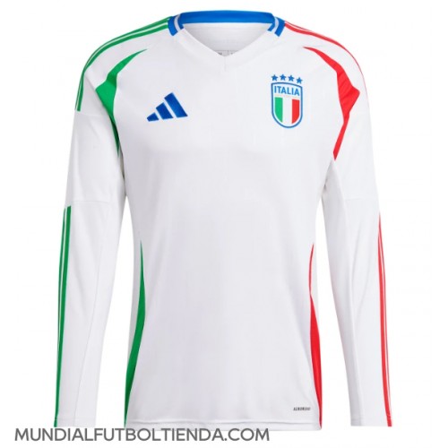 Camiseta Italia Segunda Equipación Replica Eurocopa 2024 mangas largas